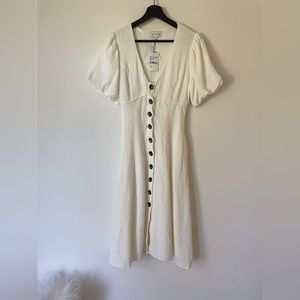 lost+wander White Long Dress NWT